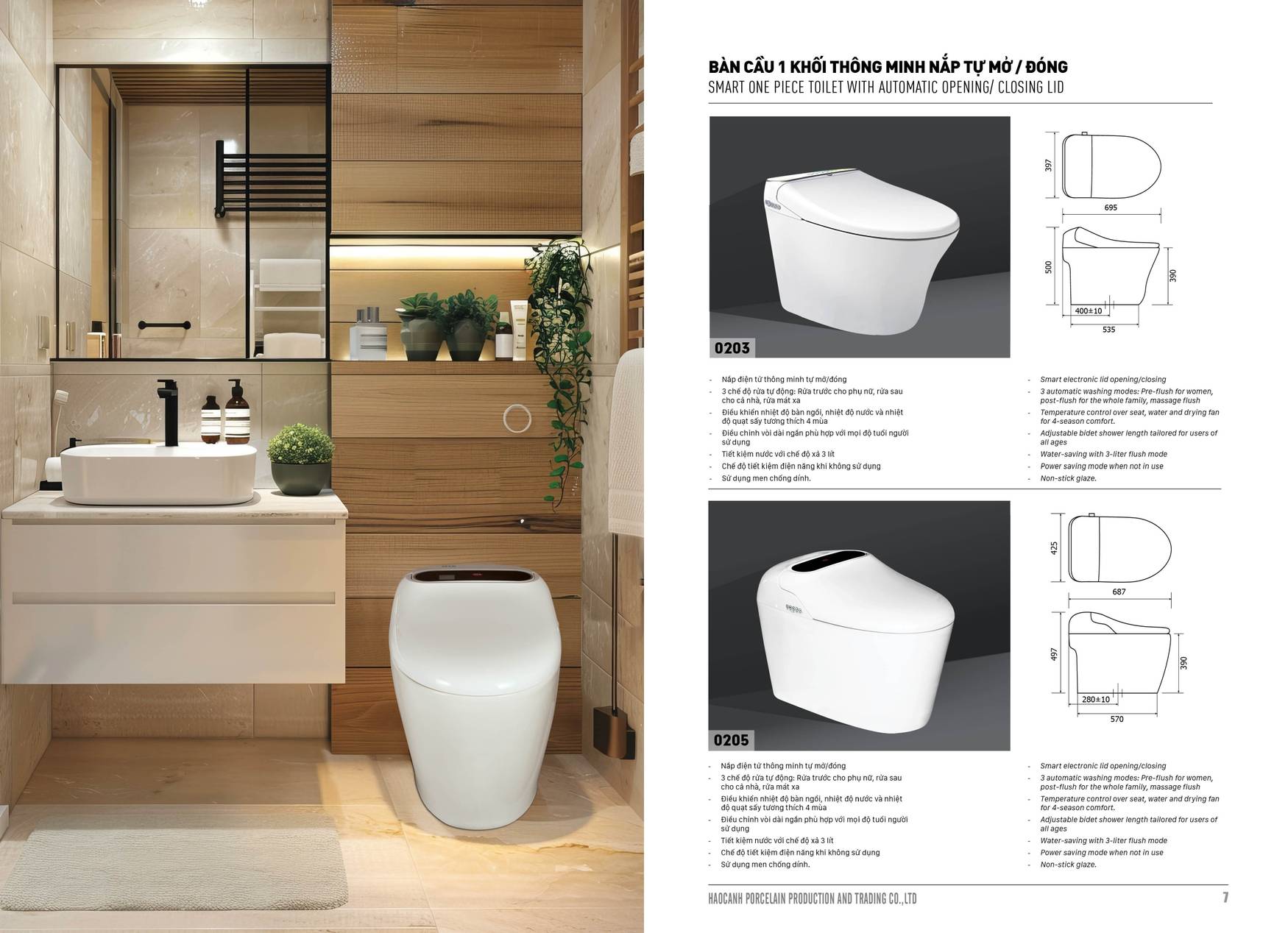 Bảng giá và Catalogue Thiết bị vệ sinh Hảo Cảnh HC mới nhất 2025 /Page 3